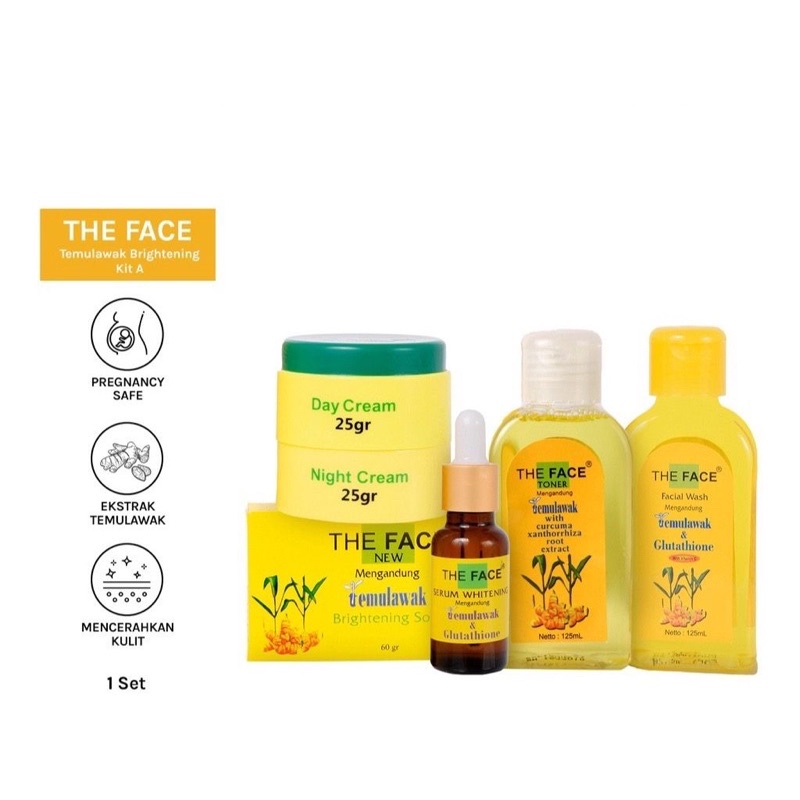 PAKET THE FACE TEMULAWAK FACIALFOAM FACIAL WASH SABUN BATANG