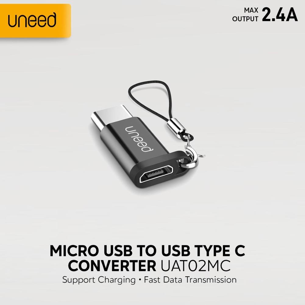 Uneed Zinc Alloy Converter Micro USB to Type C - UAT02MC [UA.11De22g]