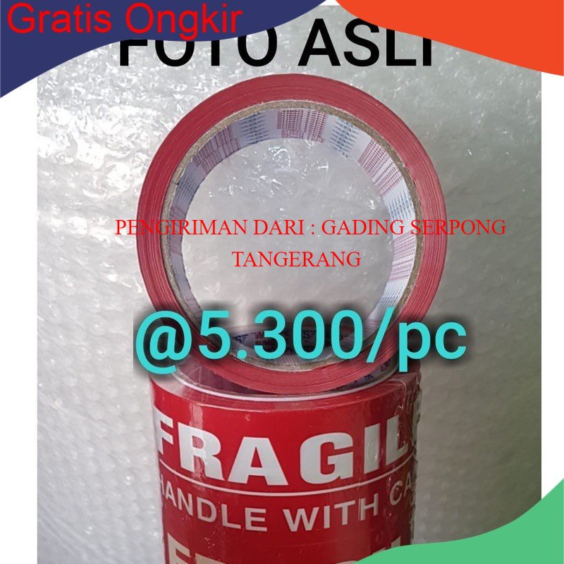 

BEKASI LAKBAN FRAGILE 60 YARD X 2 INCH MURAH JANGAN DIBANTING MURAH
