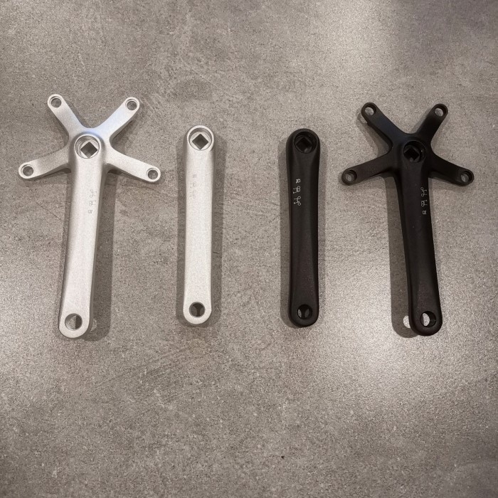 CRANK ARM FOLDING BIKE BCD 130 KREUZ BROMPTONN 3 SIXTY SILVER BLACK