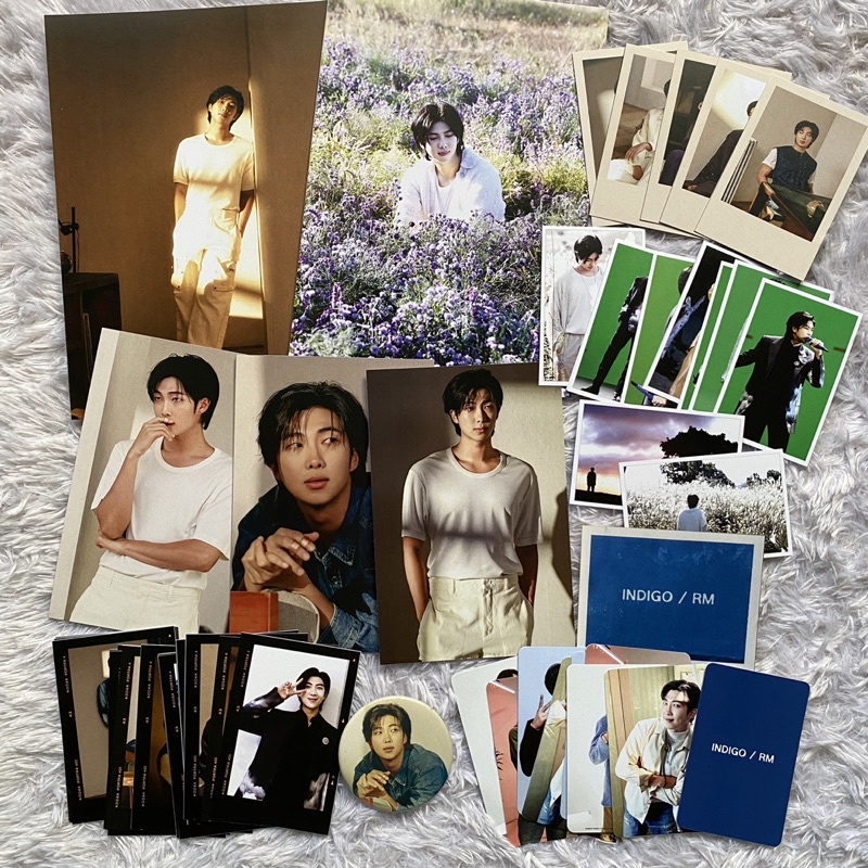 FANKIT RM KIM NAMJOON INDIGO WILD FLOWER AND STILL LIFE