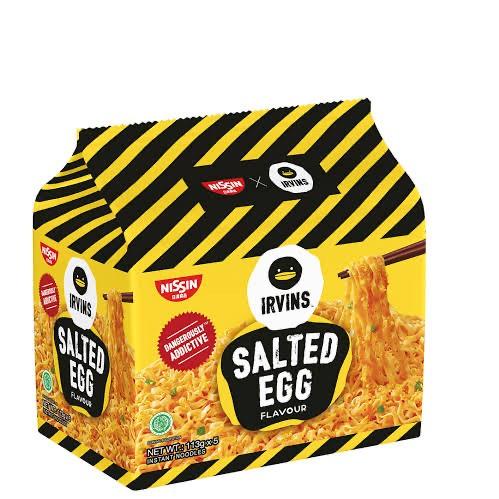 

KEMASAN BARUD➱ Nissin Irvins Noodle salted egg/spicy eceran 113 gram (1 pc) [158]