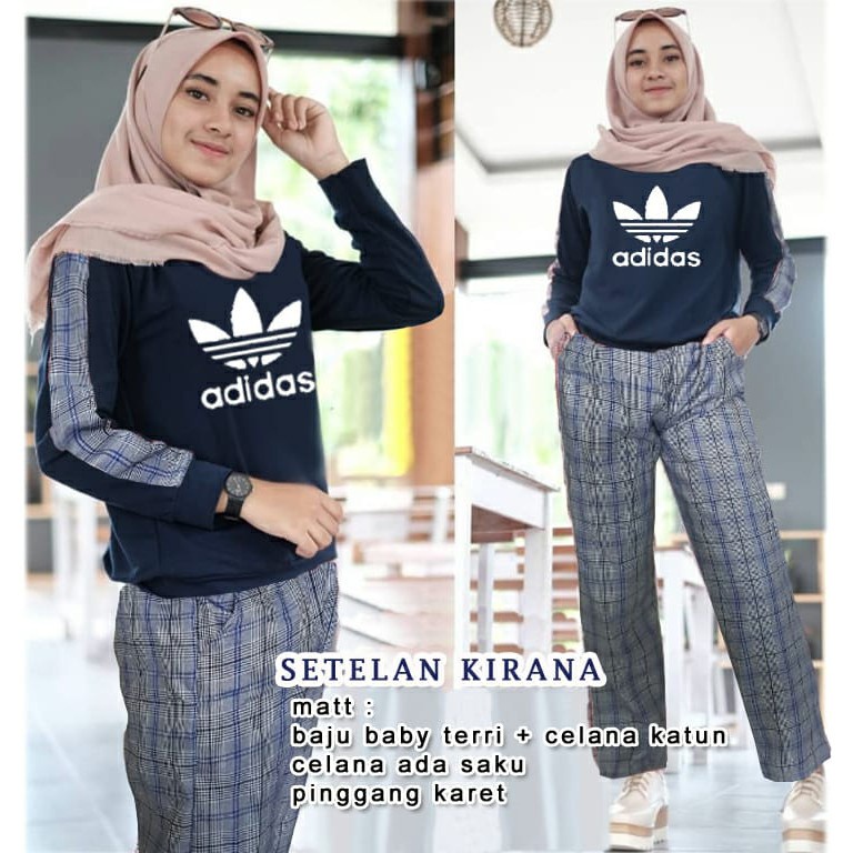 PIK - Setelan Kirana XL(7970), XL(8420)/Setelan Wanita/Celana dan Baju Wanita Muslim/ COD