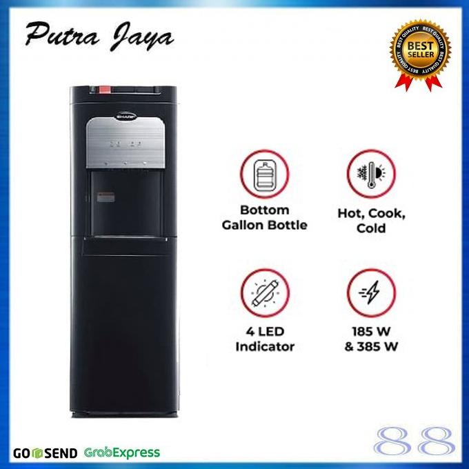 DISPENSER SHARP SWD-72 EHL-BK GALON BAWAH COMPRESSOR LOW WATT