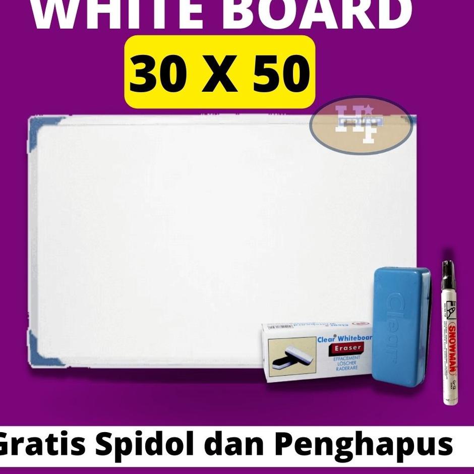 

Best Now Whiteboard 30 x 50/ Papan Tulis White Board / White Board / Papan Tulis / Papan Tulis White Board Anak / Whiteboard / Board / Papan Tulis Putih / Papan Tulis Ukuran 30 x 50