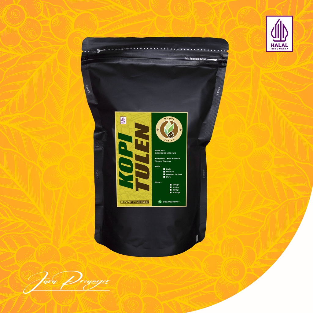 

Kopi Tulen Kopi Bubuk Arabika Natural Kopi Asli Kopi Alami 200gr