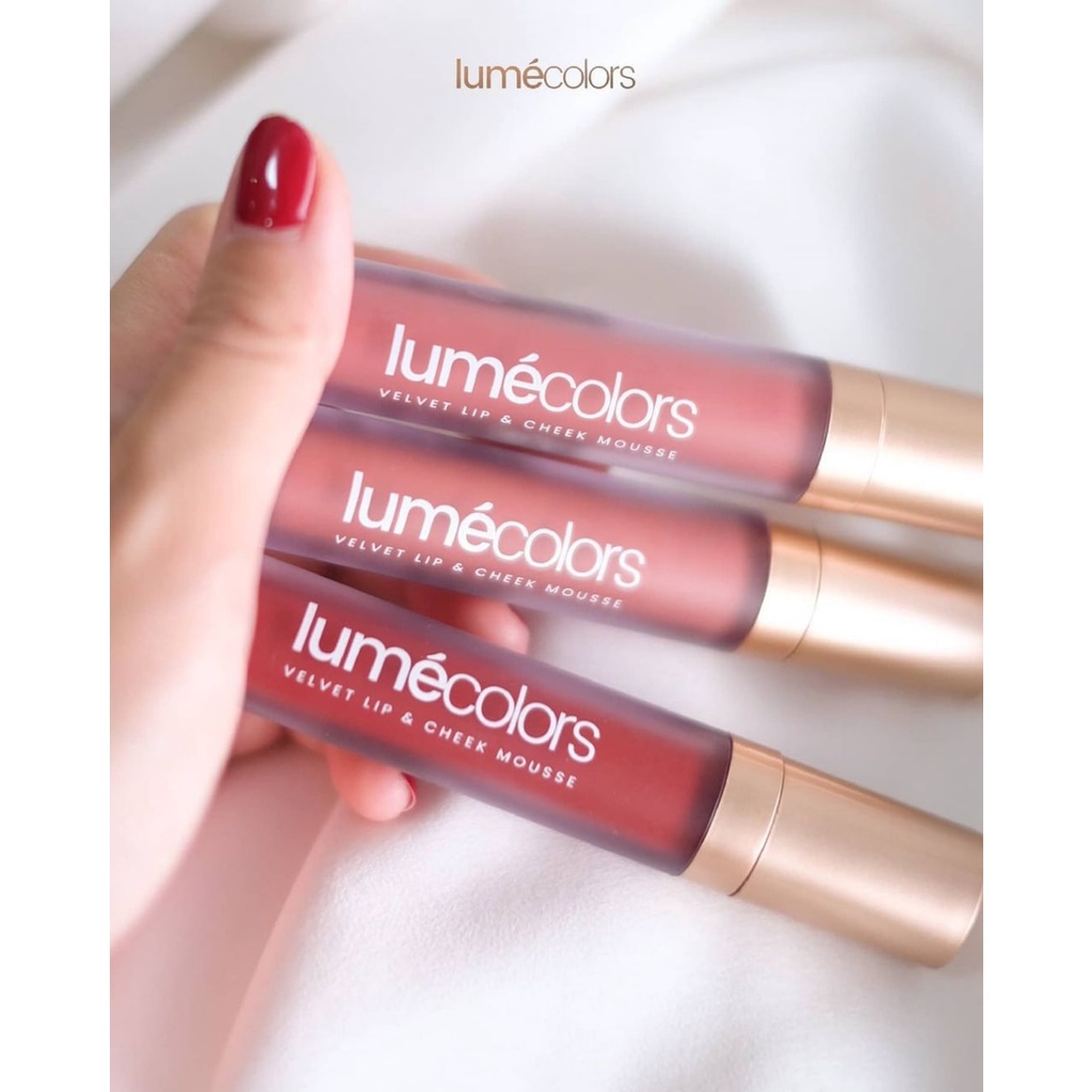 Lumecolors COD BPOM BUNDLING 3 Loose Powder Foundation Sachet Lip Mousse SIMPLE BASE