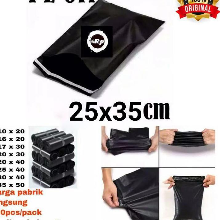 

[PRODUK KM0VF] PLASTIK POLYMAILER PE 25x35 isi (100pcs) Glossy HBG