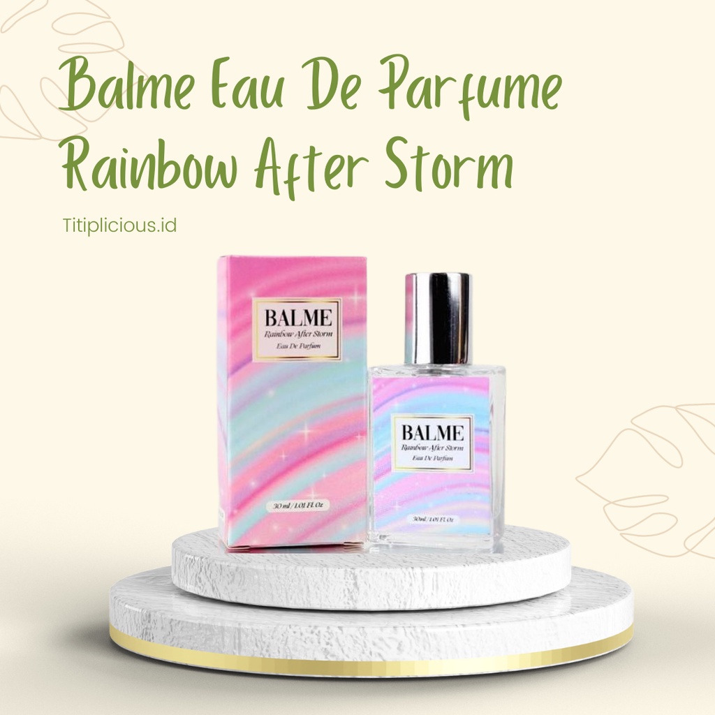 Balme Parfum Parfume Farfum Minyak Wangi Wanita Pria Cewek Cowok Anak Unisex Tahan Lama Dan Wangi Semprot Spray Roll On 24 Jam Non Alkohol Original 100% Rainbow After Storm