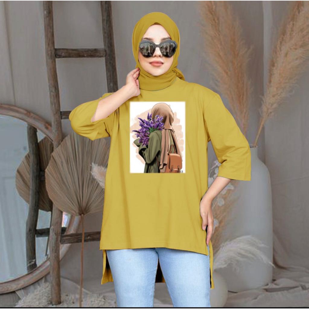BC Tunik BASIC Wanita Hijab's kaloborasi 7/8 terbaru