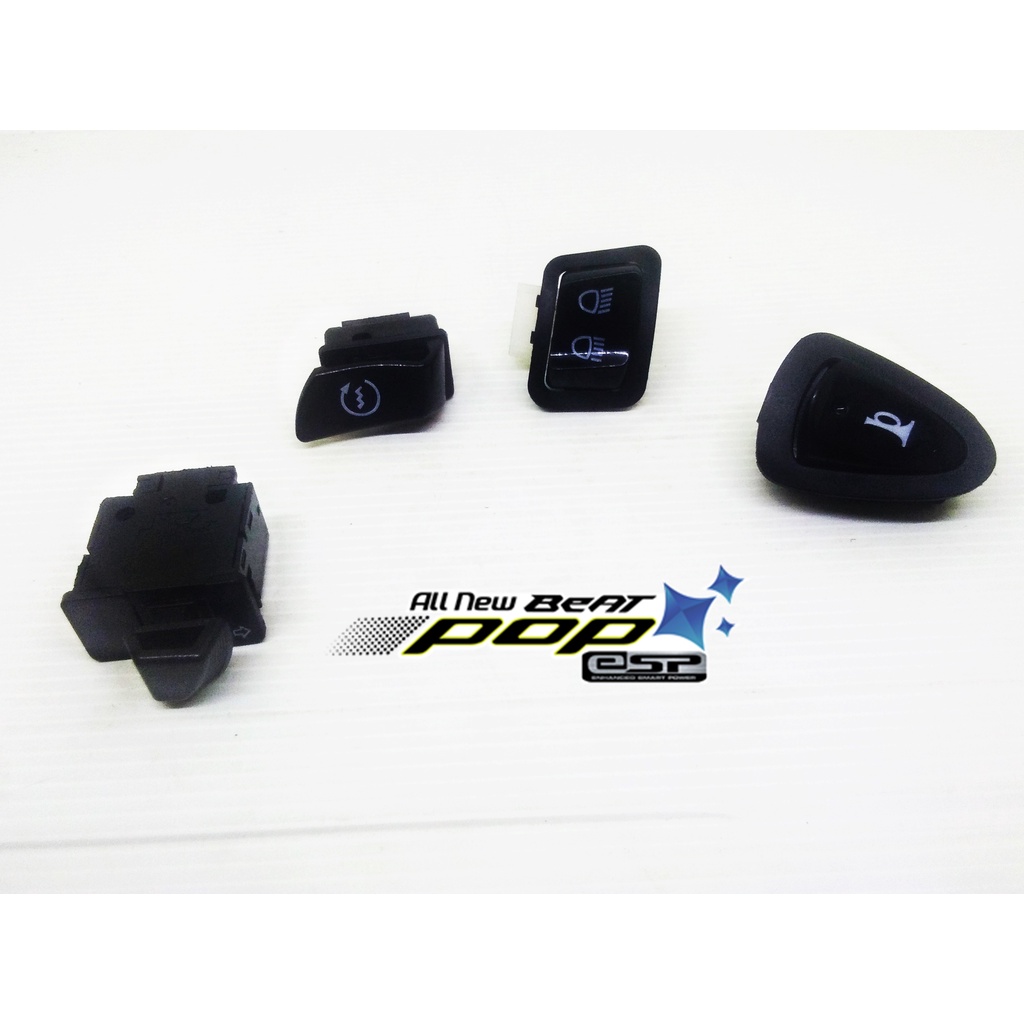 Empat Tombol Saklar Set  Beat esp/Beat pop/Vario 125 F1 Lampu LED/Scoopy ESp/Revo 110 F1/Supra GTR X 125 F1 New KZL