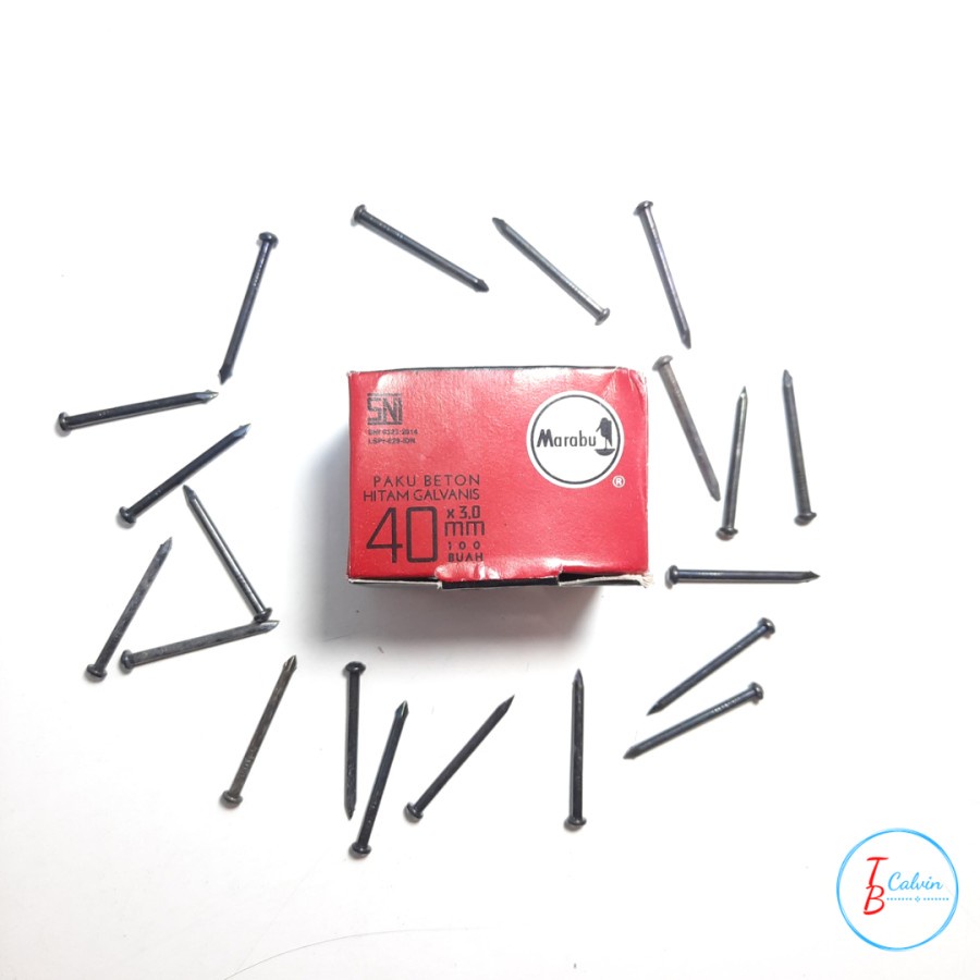 Paku Beton Marabu Hitam 4cm