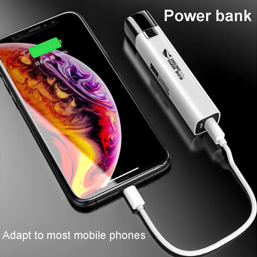 Senter Mini Power Bank 1200mAh LED Flashlight Powerbank