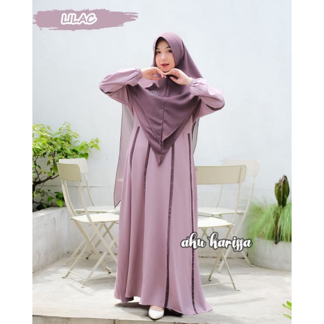 Gamis REVANA ORIGINAL BY AKU KARISSA terbaru syari ITYCREPE JILBAB PARI set KHIMAR gamis busana muslimah