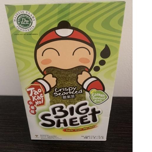 

SALE!!TAO KAE NOI BIG SHEET SEAWEED / RUMPUT LAUT 4 GR ( BOX / 12 PC ) tae kai noi|RA5