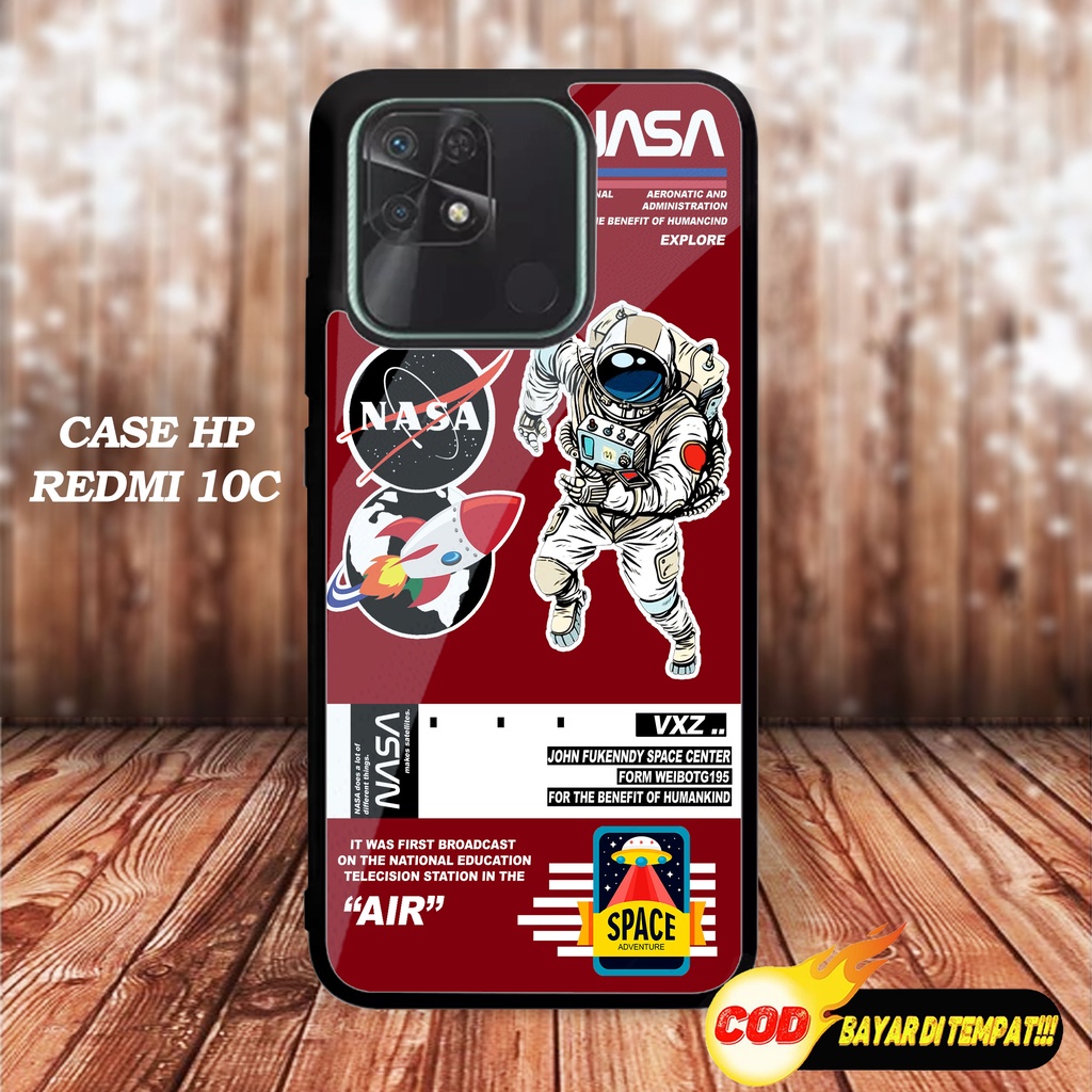 Case XIAOMI REDMI 10C Motif  NASA Glossy 2D Terbaru Casing Sarung Hp XIAOMI REDMI 10C Softcase Aero 