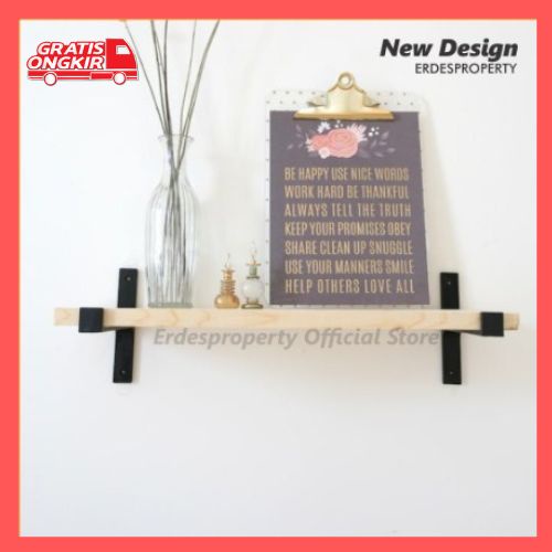Papan kayu ambalan rak dinding / rak ambalan dinding tempel kayu / rak dinding kayu ambalan hiasan /