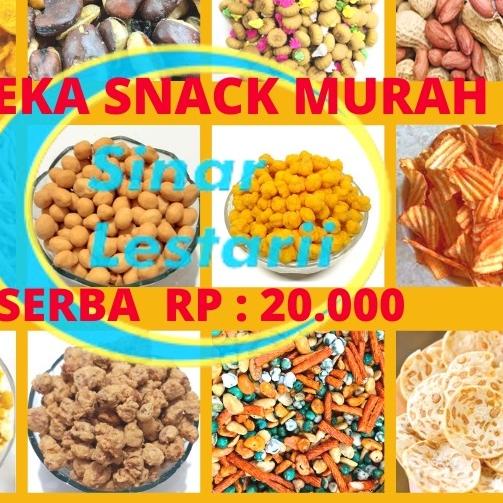 

Barang Terlaris Aneka Snack Murah / Cemilan Makanan Ringan / Berbagai Snack Serba 20 Ribu 04J+