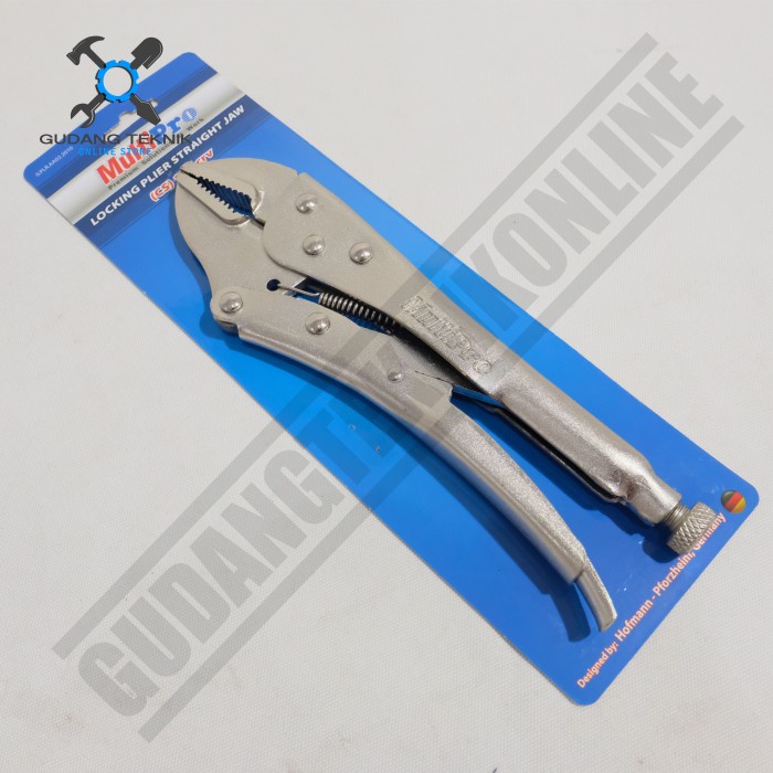 Tang Buaya 10&quot; Tang Lurus Tang Bengkok Gagang Karet MULTIPRO / Locking Plier Straight Jaw Tang Jepit Buaya 10 Inch MULTIPRO