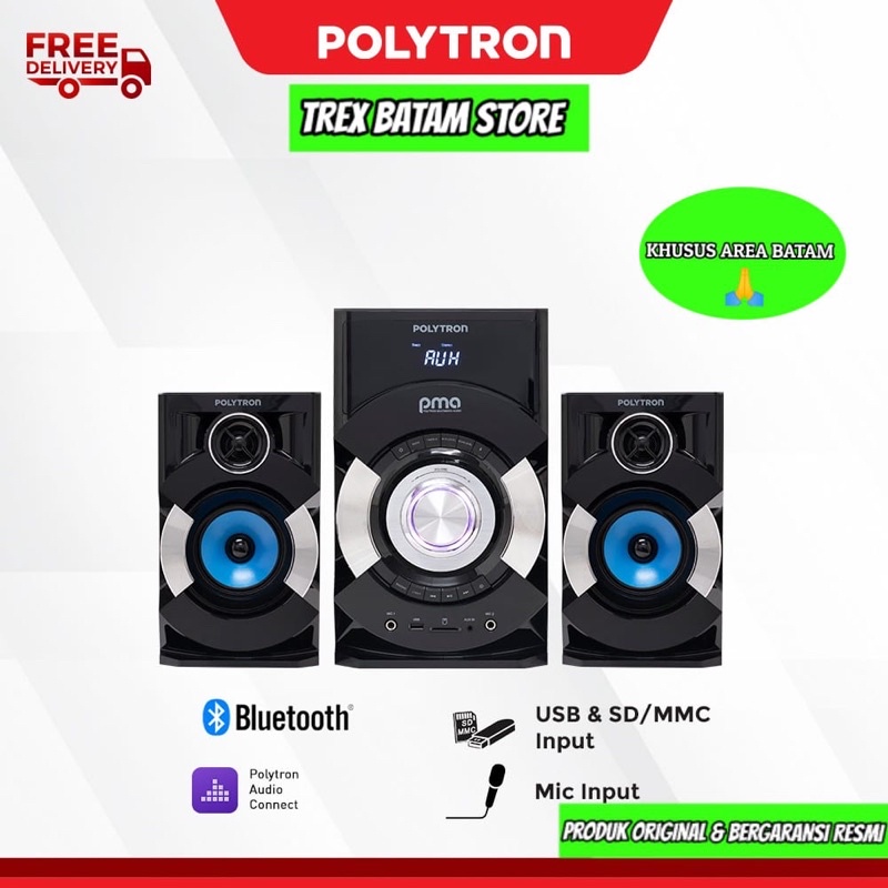 POLYTRON PMA 9507 SPEAKER BLUETOOTH (BATAM)