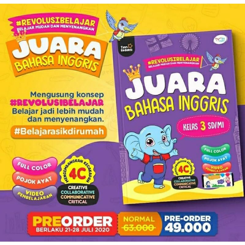 JUARA BAHASA INGGRIS KELAS 3 SD/MI