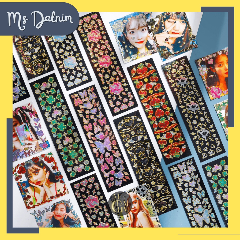 

Stiker Aesthetic Lucu Anti Air Mengkilap Gliter Hologram Laser Love Cherry Butterfly Jack Deco Sticker Dekorasi Journal Jurnal Diary Bujo Photocard PC Holder Decor HP Kpop Toploader Cahol Jepang Korea Kawaii DIY Planner Scrapbook Craft [ST78]