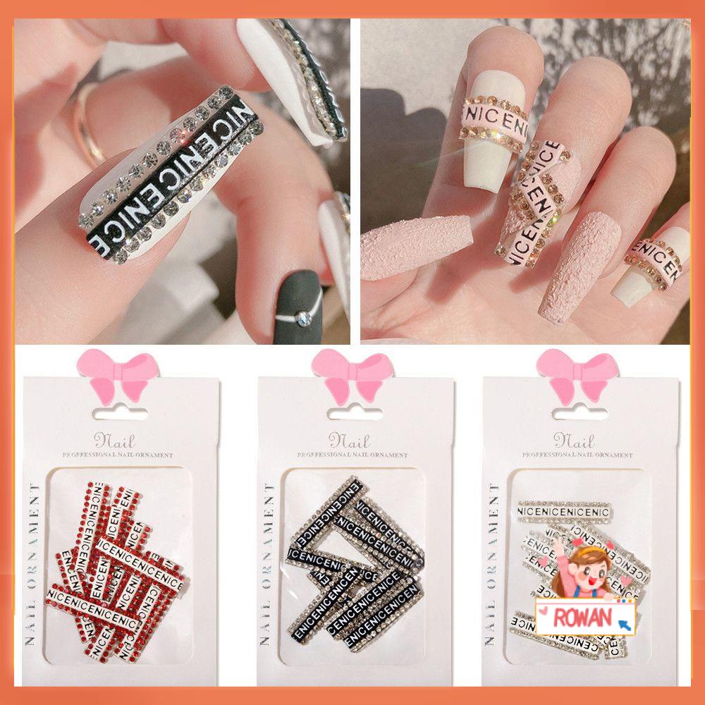 R-flower Nail Art Dekorasi Charms DIY Manicure 3D Stiker Kuku