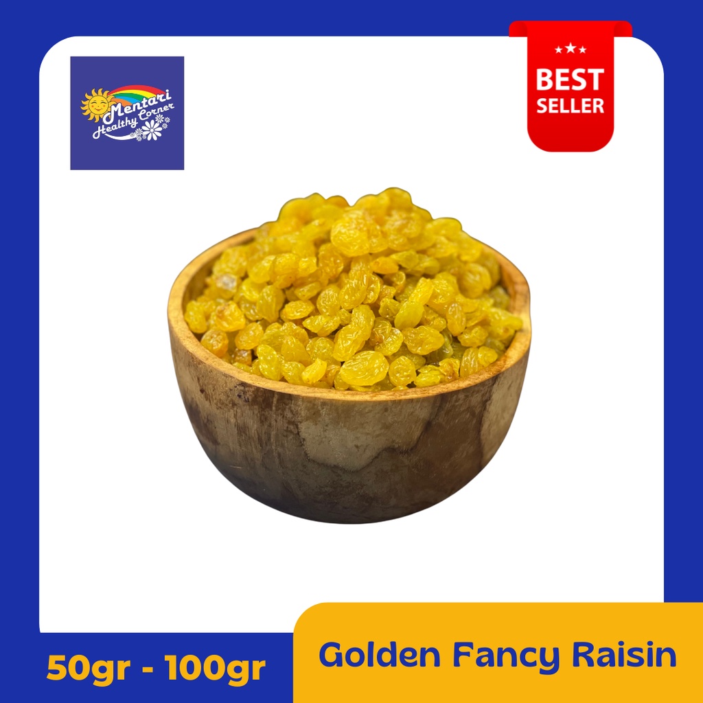 

Golden Raisin Fancy 100gr - 50gr (LION) / Kismis Golden 100gr - 50gr