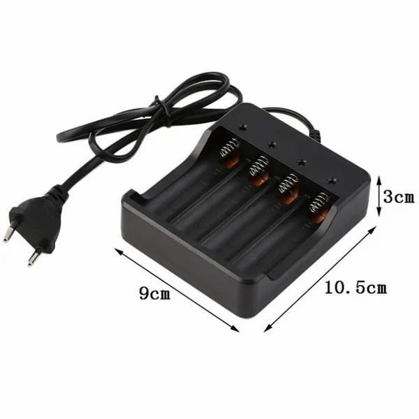 Charger 18650 Baterai Battery 4 Slot Senter Laser Auto Stop Indikator