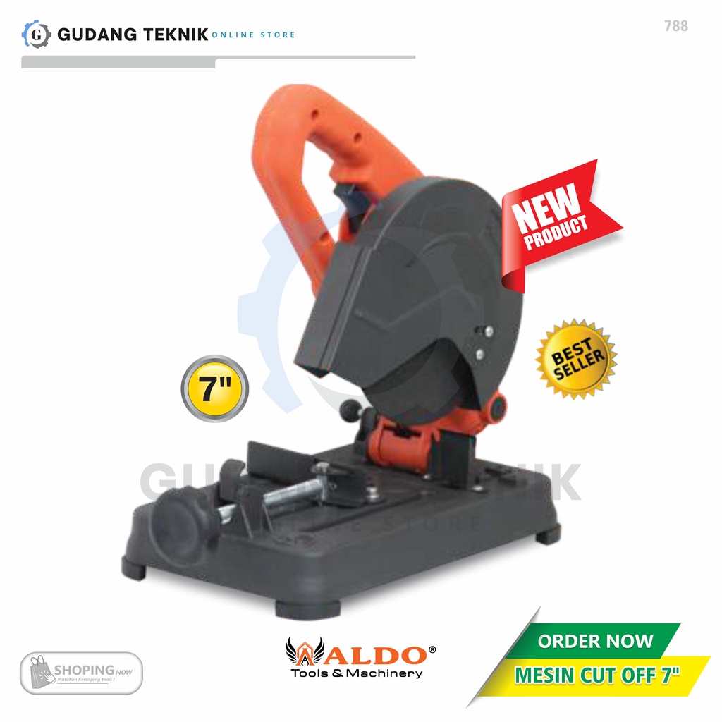 Mesin Potong Besi 7&quot; 710W ALDO 788 / Mesin Cut Off Cutting Wheel 7inch  - Cut Off Machine 175mm ALDO