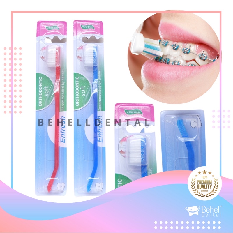 ORI SIKAT GIGI BEHEL ENFRESH REGULER - Tooth Brush Kawat Dental Ortho Bukan Travel - Toothbrush Penghilang Plak Bau Mulut BEHELLDENTAL ORIGINAL sikat gigi behel mirip Dr smith Dr.smith