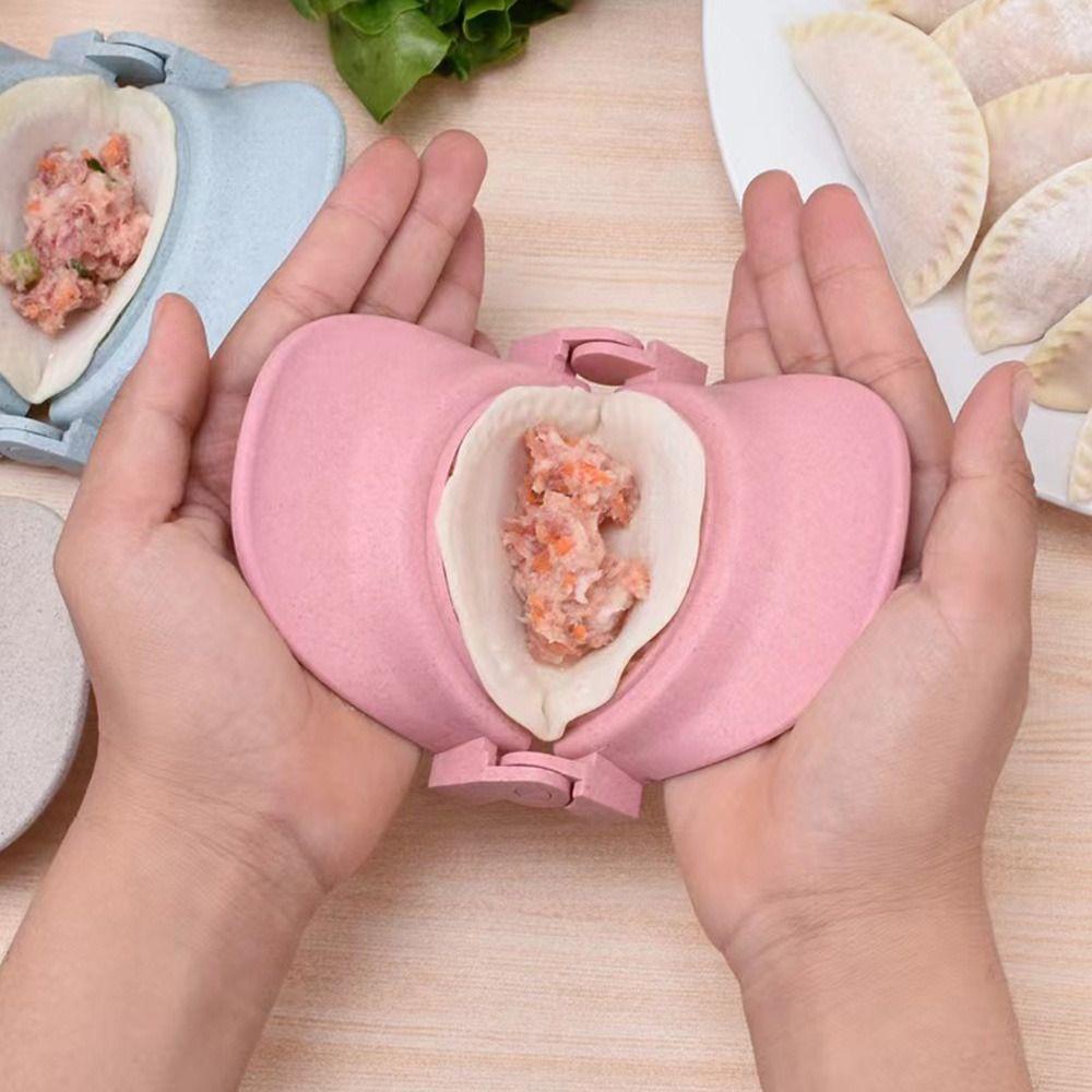 Preva Dumplings Maker Alat Model Jiaozi Aksesoris Dapur Cetakan Tempel Dumpling Mold