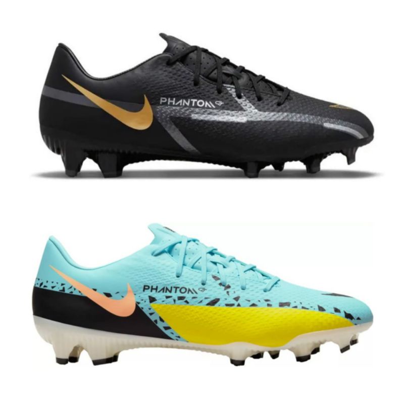 Sepatu Sepakbola Nike Phantom GT2 Academy FG Black || Glacier Ice