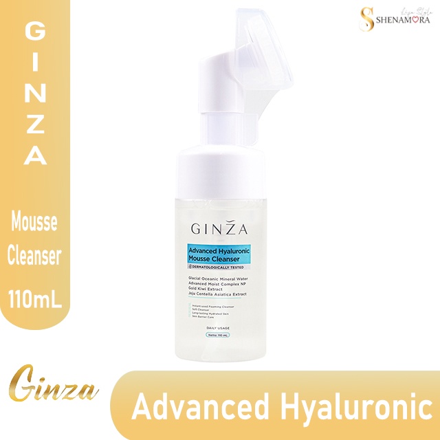 Ginza Mousse Cleanser Advanced Hyaluronic 110ml | Biru