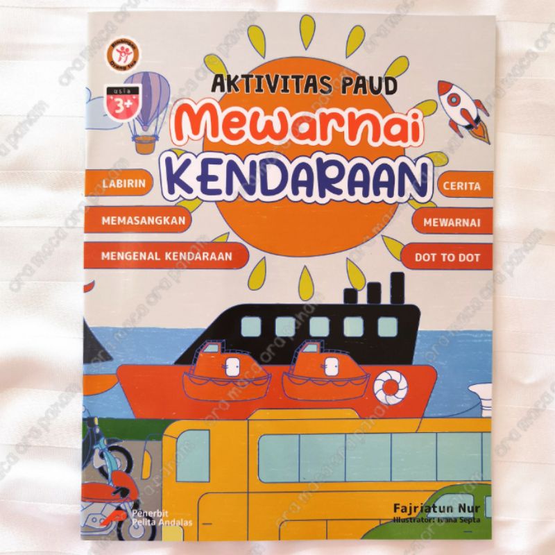 

Buku Aktivitas PAUD Mewarnai Kendaraan