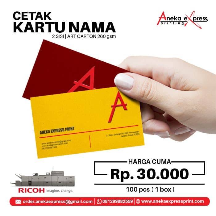 

Nametag Cetak Katu Nama 2 Sisi