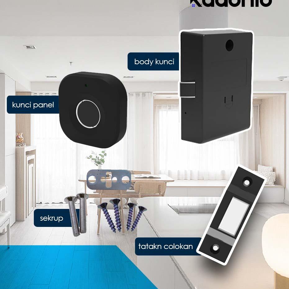 Serbu Spesial Kadonio kunci kabinet elektronik Kunci Sidik Jari Elektrik laci lemari Kabinet Kantor 