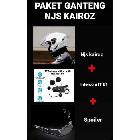 PAKET GANTENG NJS KAIROZ INTERCOM IT E1 ( Kairoz+Intercom+Spoiler)