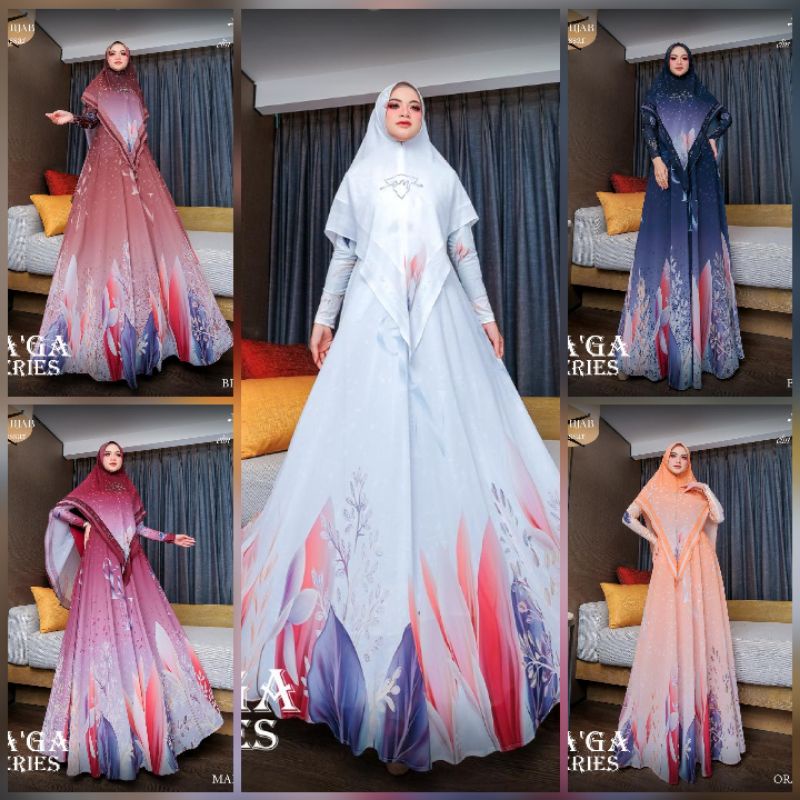 GAGA SERIES SET GAMIS SYARI DAILY DRESS BY ELIN MERLIN HIJAB