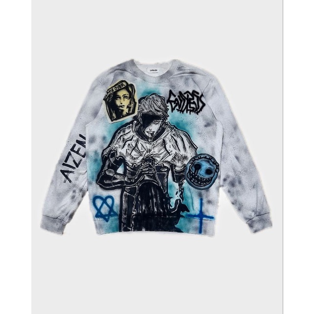 Crewneck design rework anime bleach// aizen