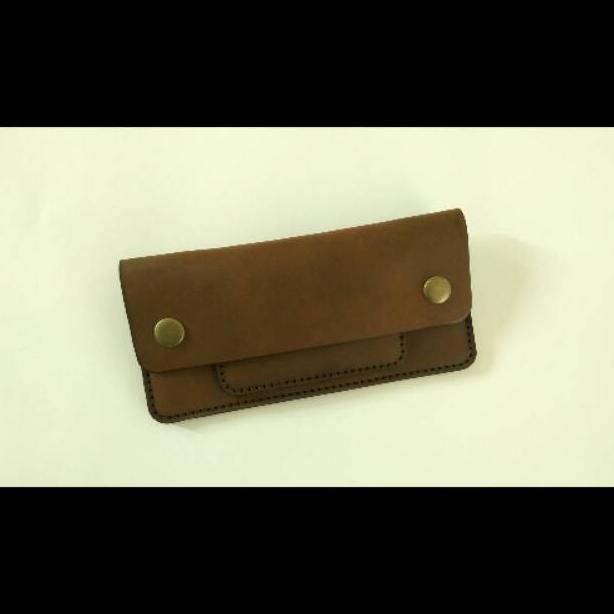 DOMPET KULIT ASLI TRUCKER BIKER PRIA MODEL PANJANG SIMPEL DAN UNIK CRA WF4645ER