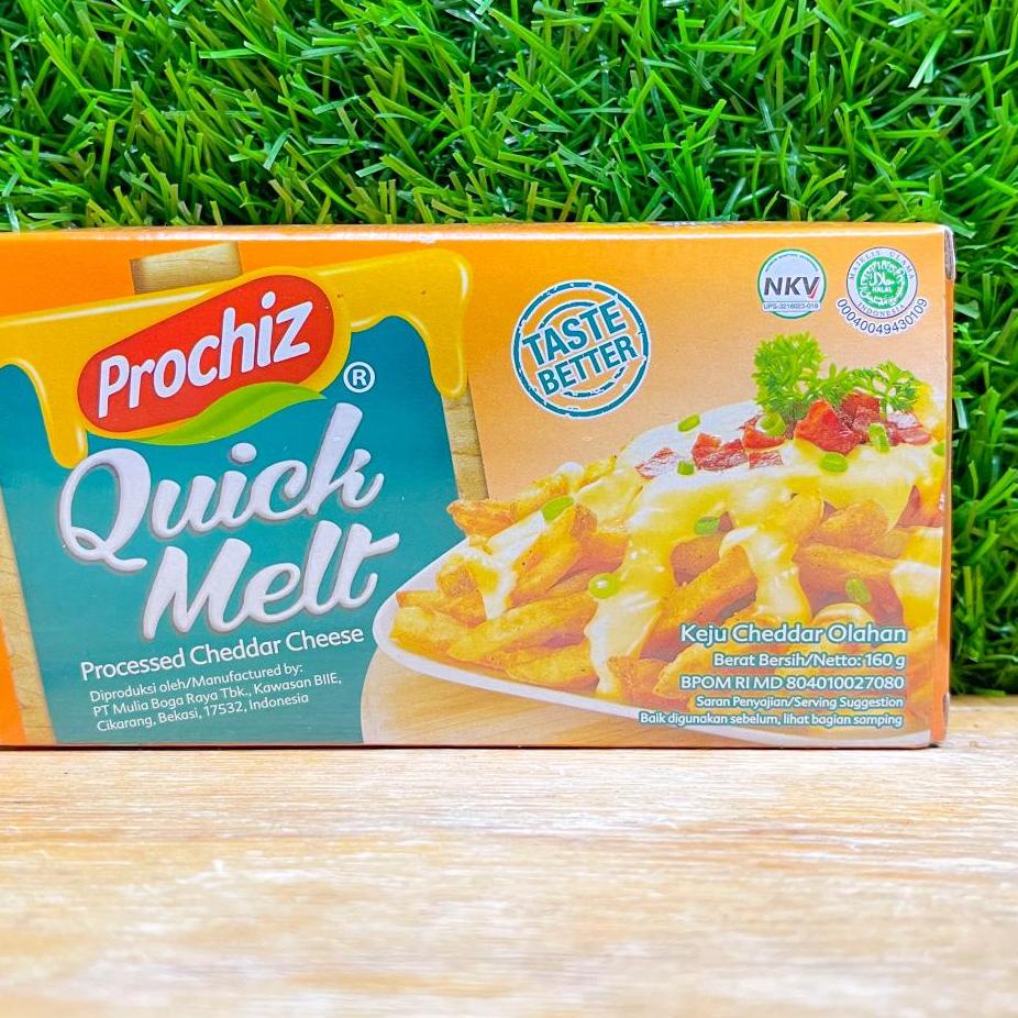 

Langsung Kirim ♗ Prochiz Quick Melt 160 Gram / Keju Cheddar Olahan / / Halal,,,