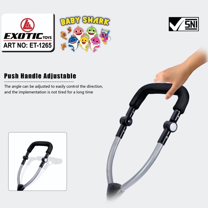 Sepeda balita roda tiga exotic ET 1265 2255 sepeda anak roda tiga baby shark we bare bears tricycle ET1265 ET2255 baby stroller dorongan anak bayi kereta dorong anak bayi ET1263 ET 1263 ET1267 ET 1267 ET1268 ET 1268 ET2251 ET 2251