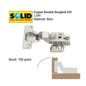 Solid engsel sendok 634 pintu lemari / kitchen set / etalase