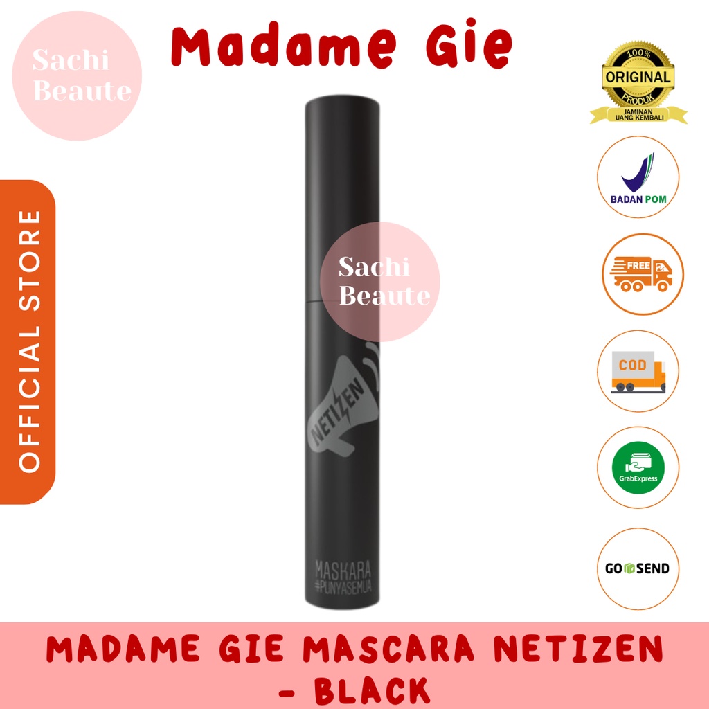 Madame Gie Mascara Netizen Make Up Maskara Tahan Air Tidak Menggumpal - Black