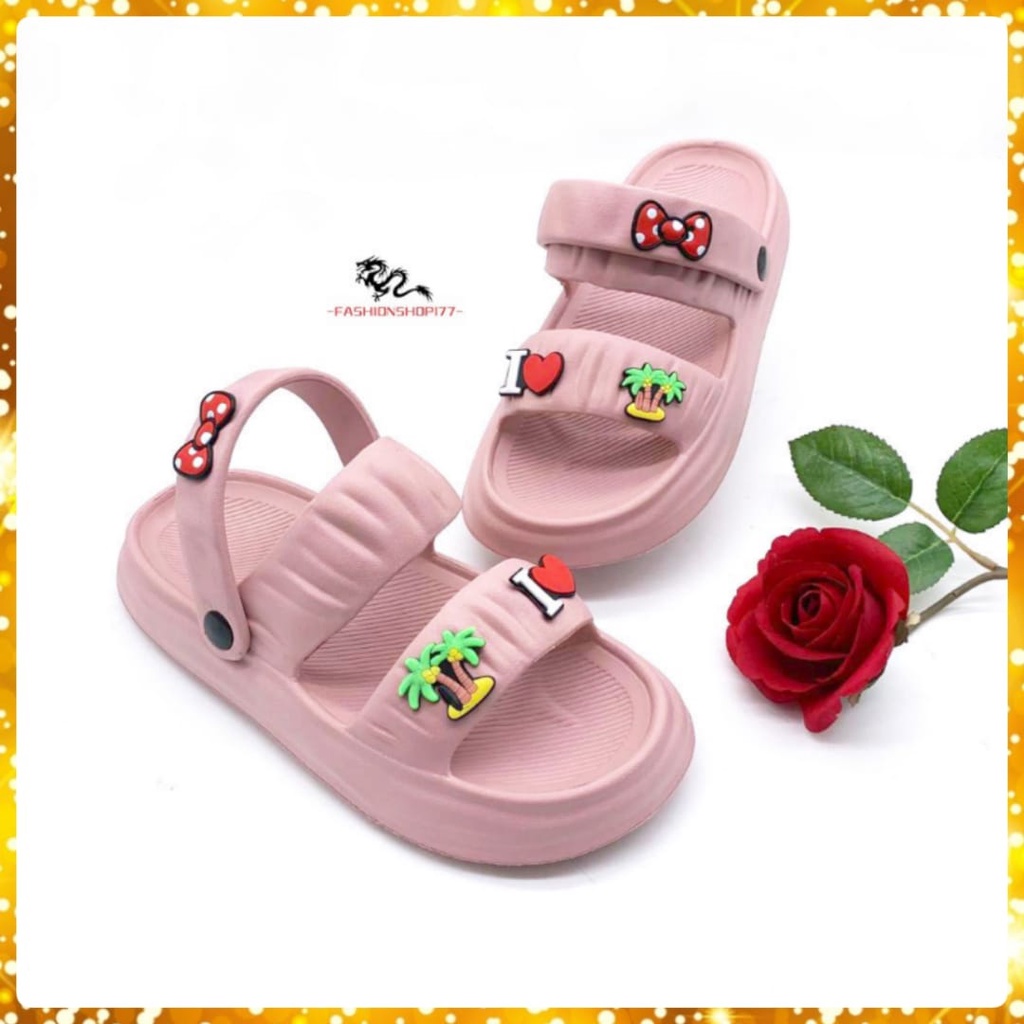 Sandal Wanita Sandal Selop Jelly Karet Rumahan Korean Style Empuk Elastis Model Tali Belakang Terbaru