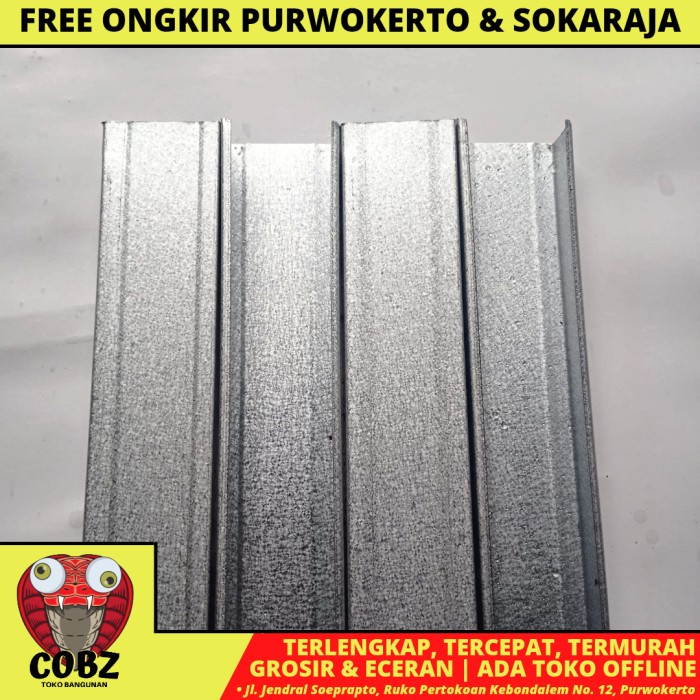 0.75 MM x 6 M / TM Canal Kanal C Truss Kaso Usuk Baja Ringan Batang