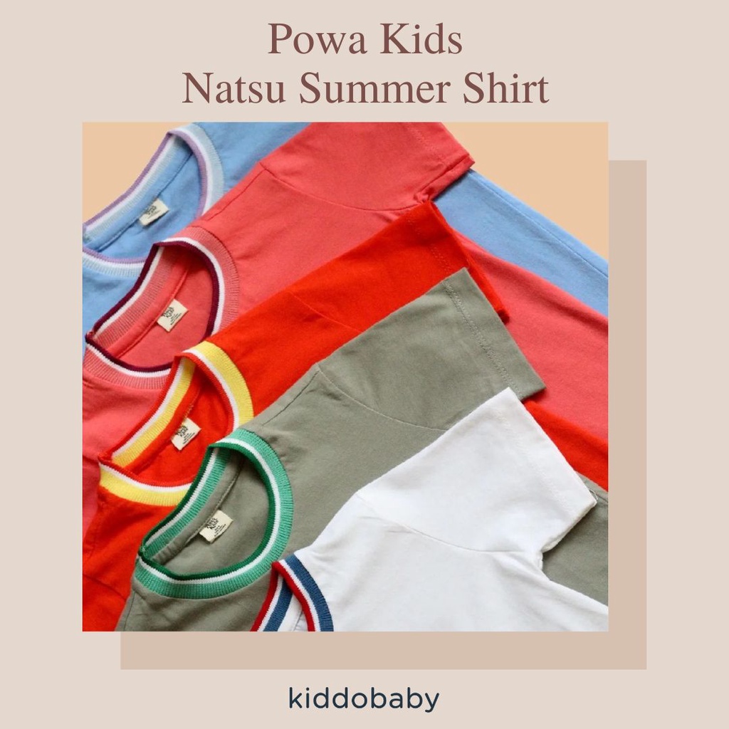 Powa Kids Natsu Summer Shirt / Baju Kaos Anak