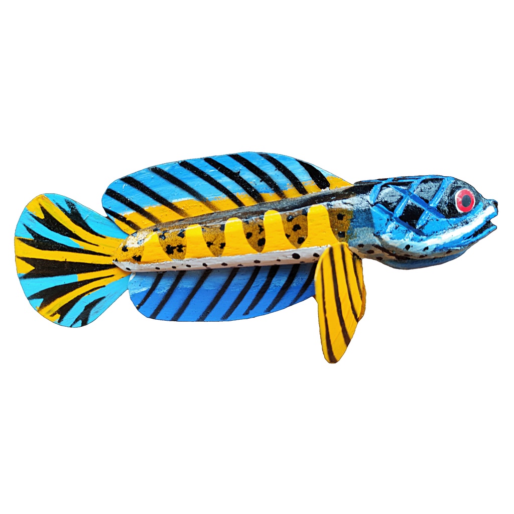 Patung channa boneka penggoda chana Auranti, mainan chana Auranti kayu full color