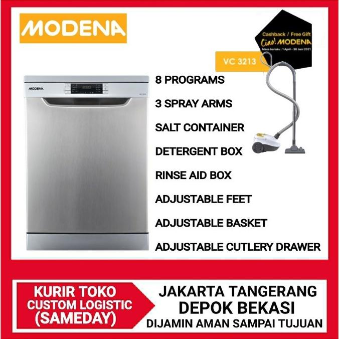 Modena Diswasher Mesin Cuci Piring Immacolato Wp 7121 S